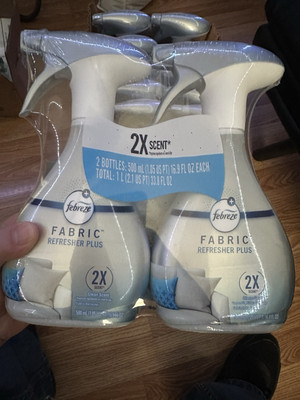 Febreze Fabric Spray, Refresher PLUS Clean Scent, 16.9 oz (2 Count)