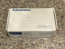 Grinding Traveller II 7-Band Travel Radio Tested With Box, Parts/Repair No Power
