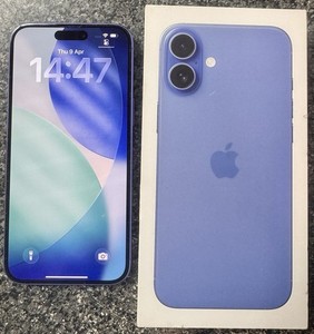 Apple iPhone 16 Plus Ultramarine 256GB Originalverpackt 100% Akku Top Zustand