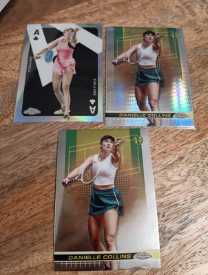 Danielle Collins 2024 Topps Chrome x3 1st Lot Hyper Base Aces