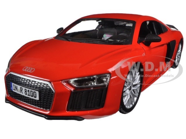 AUDI R8 V10 PLUS RED 124 DIECAST MODEL CAR BY MAISTO 31513 6090₽