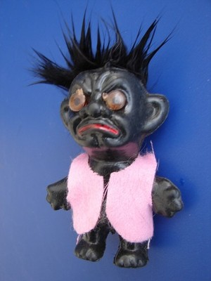 Lucky Shnooks BLACK Monster Troll 1960's 3