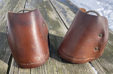 Used custom made English safety/trail/endurance stirrups w/leather hoods