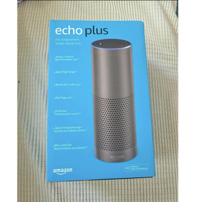 Amazon Echo Plus Smart Lautsprecher Silber Alexa Fernfeld-Sprachsteuerung WLAN