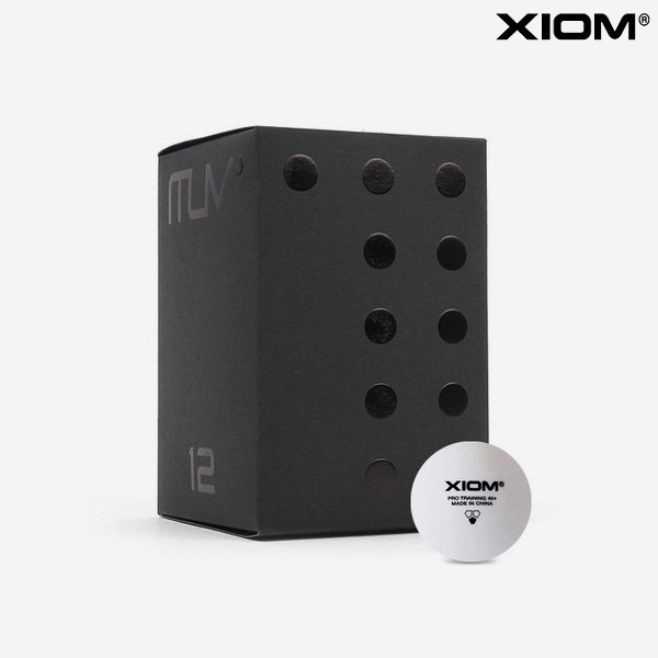 XIOM Pro Training 40 Plastic Table Tennis Practice Balls Racket Sports 12pcs 4690₽