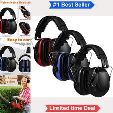 Noise Reduction Earmuffs 28dB NRR Hearing Protection 3 Pack Adjustable Folding