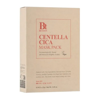 BENTON Centella Cica Mask Pack Set  23g x 10 sheets