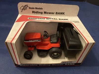 JLE Scale Models Die Cast Riding Mower Bank - Turf Power By Agway With Key