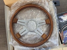 Nos Lecarra Mark 2 Elegante 14 Steering Wheel W Polished Spokes