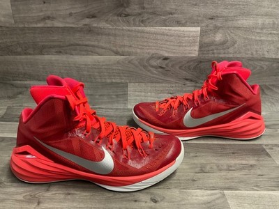 Nike Hyperdunk Mens High Top Basketball Shoes US Size 13 Red White 653483-607