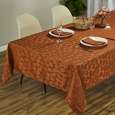 Thanksgiving Tablecloth Maple Leaf, Harvest, 60" x 84" Rectangular Rustic
