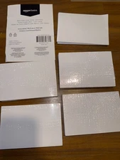 Amazon Basics 4x6 Blank Index Cards (1000) White - Flashcards, Study Cards, Reci