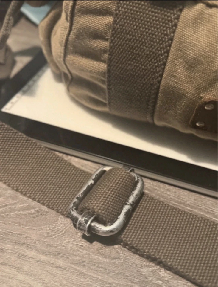 Troop London medium strong canvas brown bag - Image 3 of 4