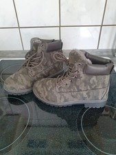 Grau Camouflage gefütterte Boots - Gr.36 - NEU