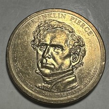 2010-D Franklin Pierce 14th Presidential $1 Dollar Coin Circulated
