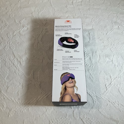 Manta Pro Sleep Mask - Maschera per dormire 100% blocco luce per traversine laterali scatola aperta - Foto 6 di 6