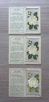 3 Kensitas Wix Flowers Zigarettenseide 1. Serie kleine Variationen Teerose
