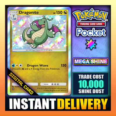 Pokemon TCG Pocket - Dragonite - MEGA SHINE - Shiny - English - Fast Trade  
