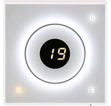 Baomain Programmable Thermostat, None Battery Powered LCD Digital White