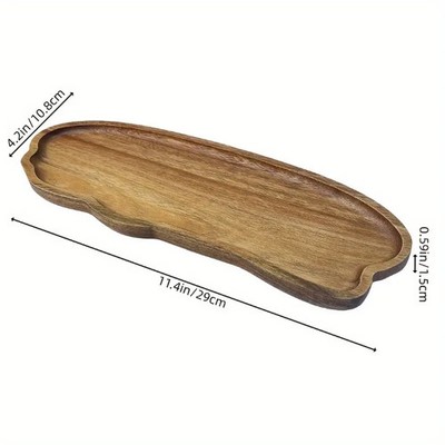 Massivholz Präsentationstablett Japanisches Holztablett Schmuckschale