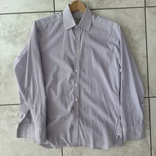 TURNBULL & ASSER Exclusive Button Dress Shirt (15.5 / 39) 100% Cotton England