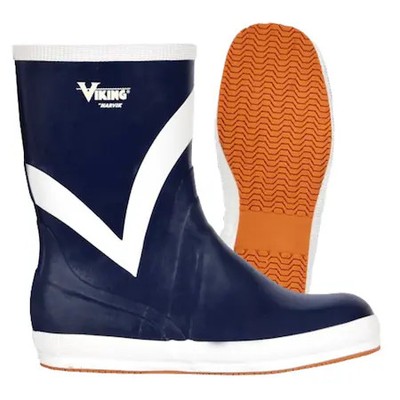 Viking Vw24-9 Unisex Mariner Kadett Marine Mid Rubber Boots, Plain Toe, 10''