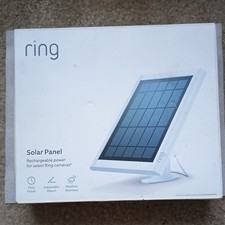 Genuine Ring Solar Panel - White Rechargeable Power   New in Box / OPEN