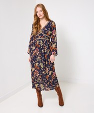 Joe Browns Women's Mirror Trim Boho Floral Maxi Dress