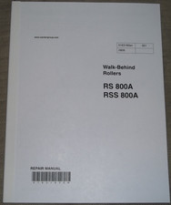 WACKER NEUSON RS-800A RSS-800A WALK BEHIND ROLLER SERVICE REPAIR MANUAL BOOK