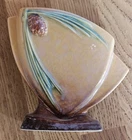 Roseville Wincraft Orange 1948 Mid Century Modern Pottery Pine Cone Vase 272-6