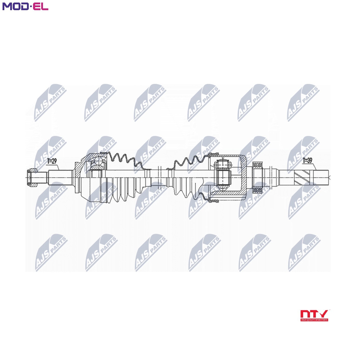 NPW-RE-192 NTY Drive Shaft for FIAT,NISSAN,RENAULT - Image 3