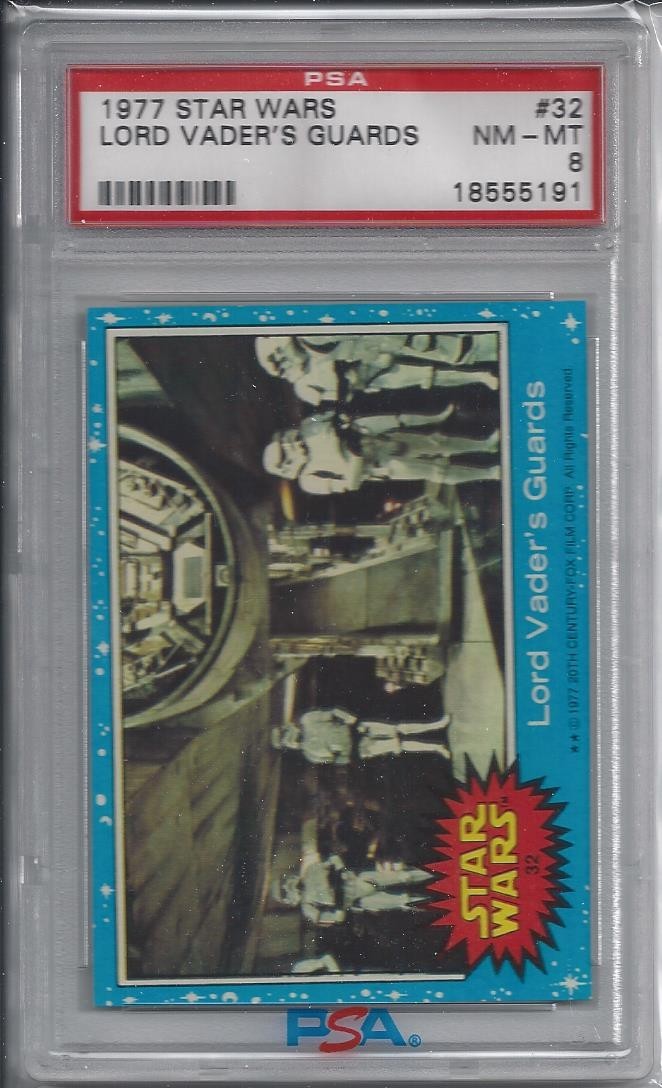 1977 Topps Star Wars Series 1 Lord Vader's Guards #32 -  PSA 8 NM-MT