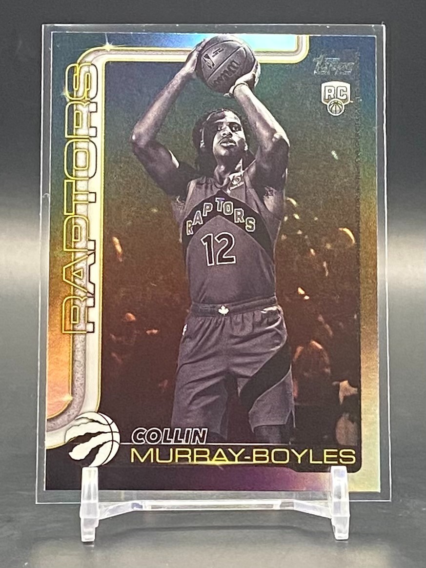 2025-26 Topps Collin Murray-Boyles Rookie Blackout #209 Toronto Raptors RC