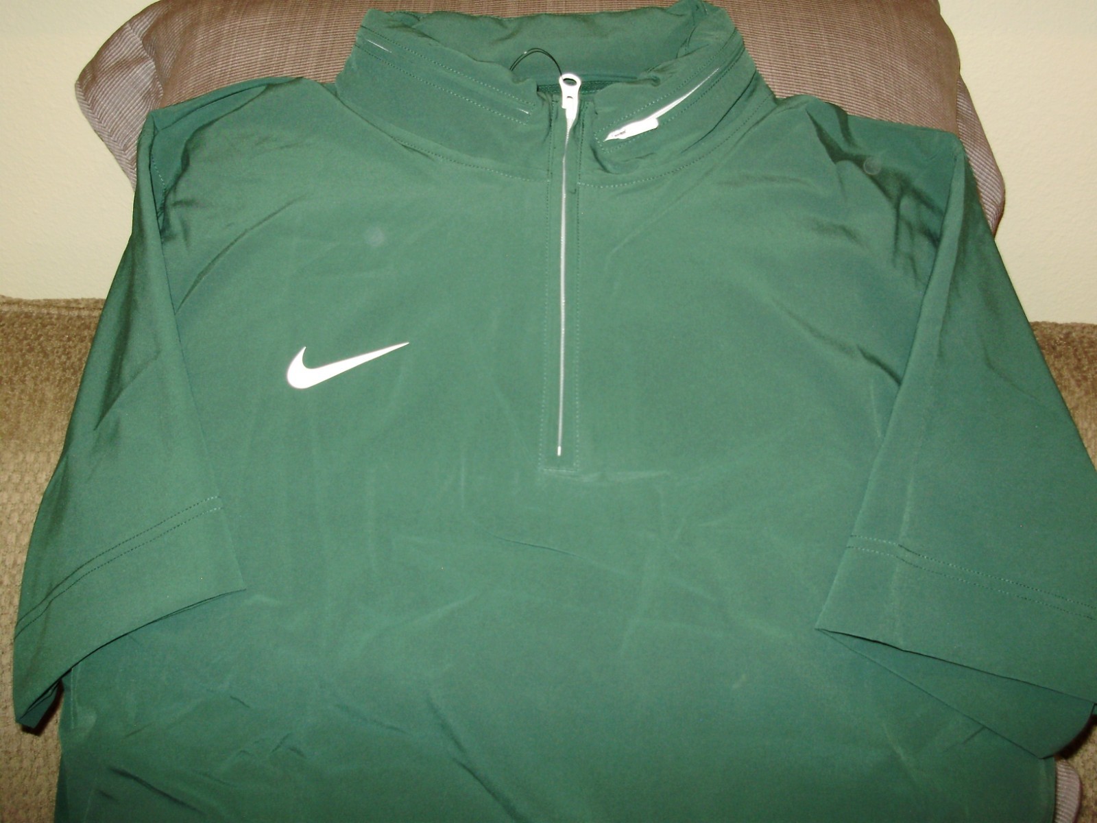 SACAI X NIKE Nike Woven Coaches FJ9548 verde bianco S S 1 4 zip golf felpa con cappuccio giacca a vento uomo XL