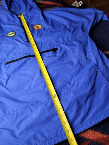 Giacca a vento vintage LL Bean Anorak uomo grande blu nylon con pantaloni full zip - Foto 7 di 13