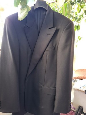 Hickey-Freeman Blazer Smoking schwarz Wolle Fifth Avenue New York Gr. 44