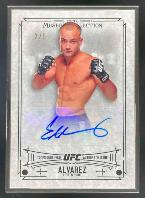 2015 Topps UFC Knockout Museum Collection Framed Black Eddie Alvarez Auto /5
