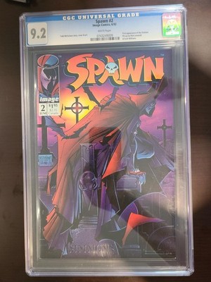 Spawn #2 CGC 9.2 WT Pgs 1992 Image Comics Todd McFarlane 1st Appearance Violator