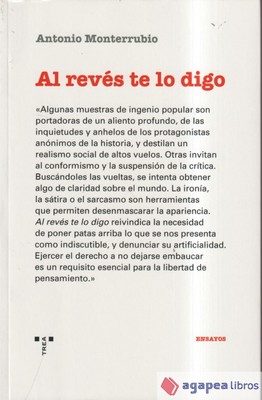 Al revés te lo digo. NUEVO. ENVÍO URGENTE (Librería Agapea)