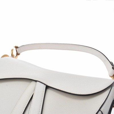 Christian Dior Saddle Bag White Calfskin | eBay