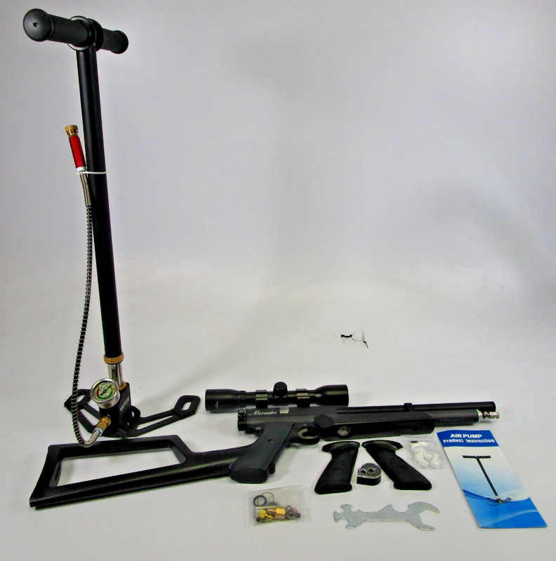 BENJAMIN MARAUDER BP2220 .22 Cal. MULTI-SHOT BOLT AIR PISTOL & PUMP & 1 MAG
