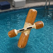 Battle Logs Raft PVC Material Wood Look Pool Bumper Long-Lasting