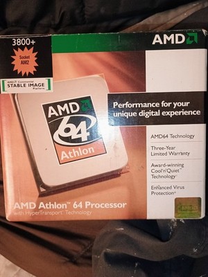 AMD Athlon 64 3800 640KB  2.4 GHz  Socket AM2 CPU ADA3800CWBOX ADA3800IAA4CW
