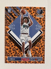 2024-25 Haunted Hoops Orange Pumpkin Parallel SP Tribute Jaylen Wells RC