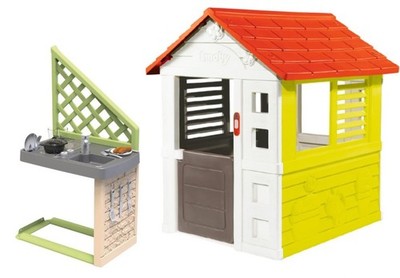 SMOBY Spielhaus Lovely mit Klingel / Sommerküche & Zubehör