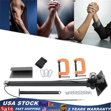 Arm Wrestling Training Table Pulley System Adjustable Gym Cable Forearm Exercise