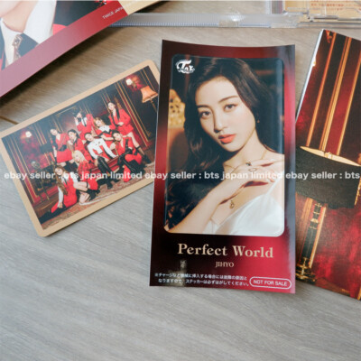 TWICE Jihyo Perfect World Official ONCE ver. + IC sticker + Photo
