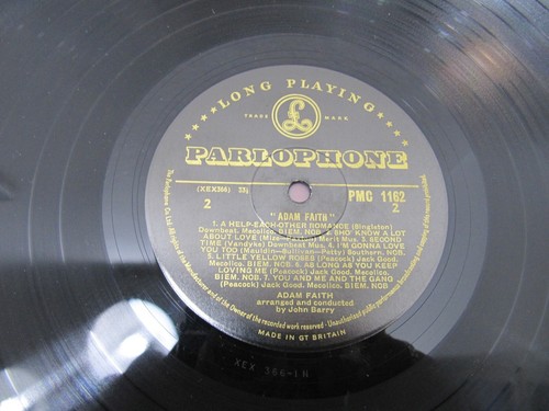 LP ADAM FAITH arrange and conducted by JOHN BARRY 1st/p PARLOPHONE UK 1961 - Picture 7 of 7
