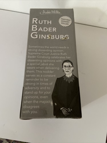 Archie McPhee Ruth Bader Ginsburg RBG Nodder Bobble Head Supreme Court Dissent - Picture 3 of 4