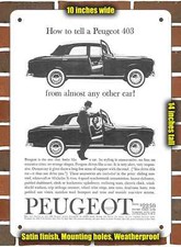 Metal Sign - 1960 Peugeot 403-